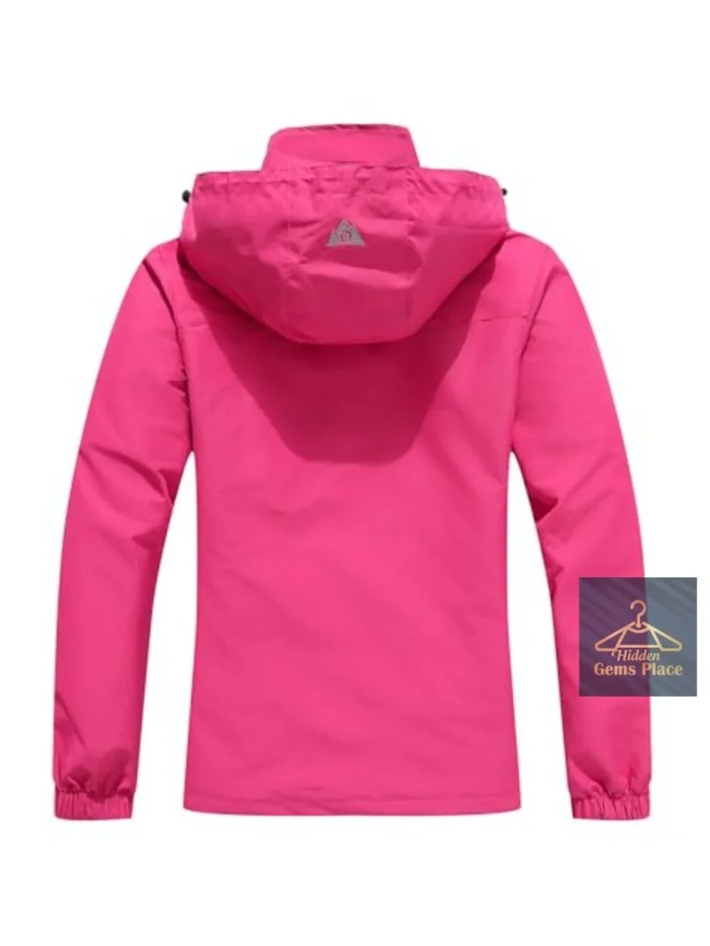 Waterproof Lightweight Rain Jacket Windproof Detachable Hood Hiking Trench Coat
